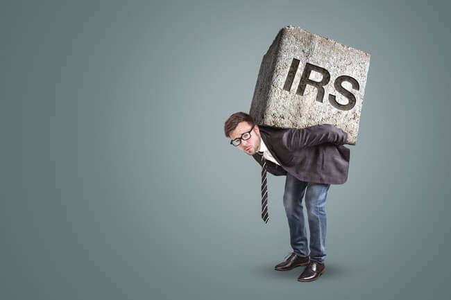 Man burdened by tax debt he cannot pay