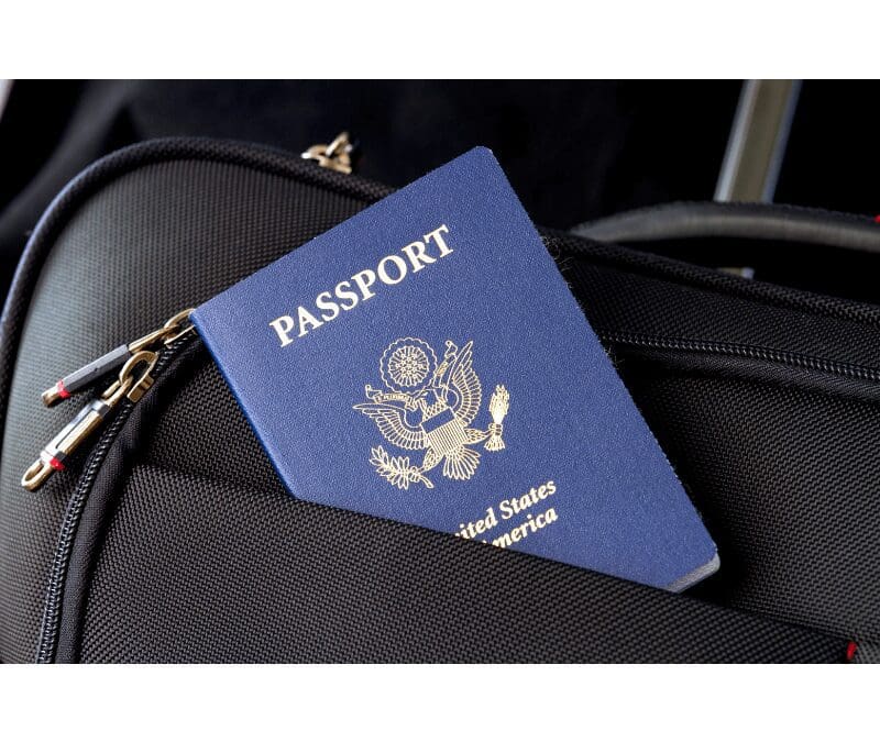 photo of passport in danger of being taken by IRS