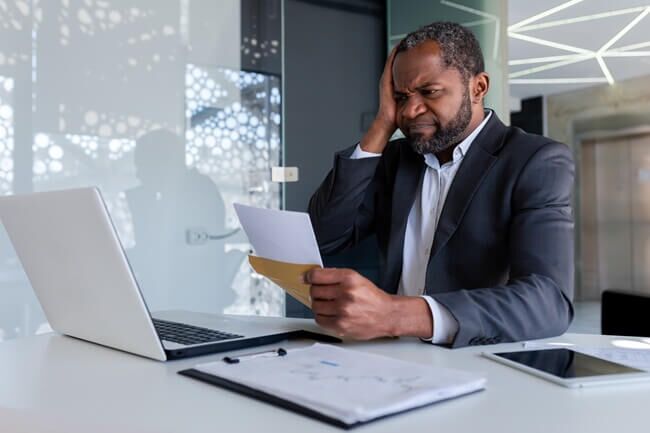 Businessman receives IRS LT36 Notice