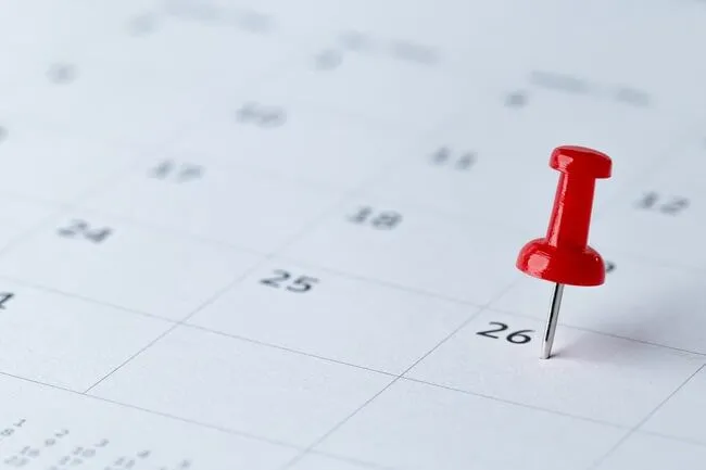 Calendar of events after the IRS moves to recover back taxes