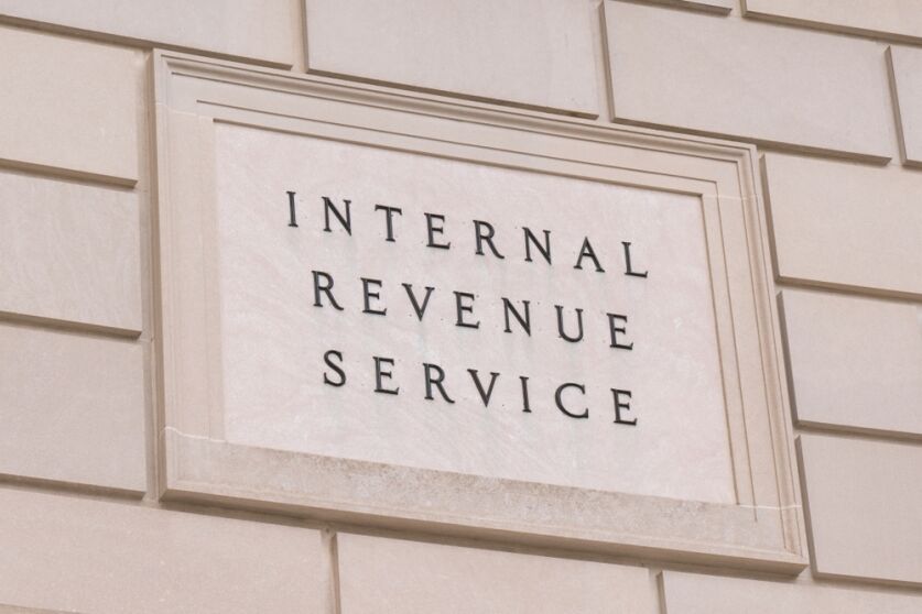 WASHINGTON, DC - MARCH 14, 2018 Internal Revenue Service sign at the IRS Building in Washington, DC