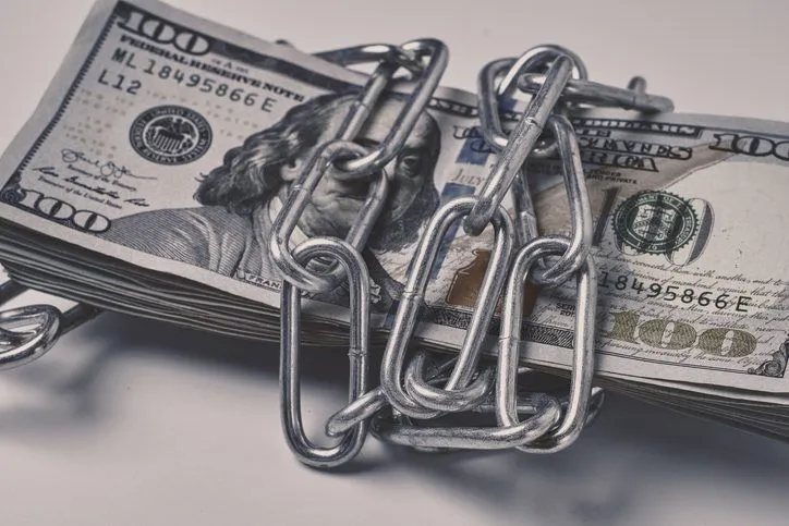 Money locked up by IRS after account freeze