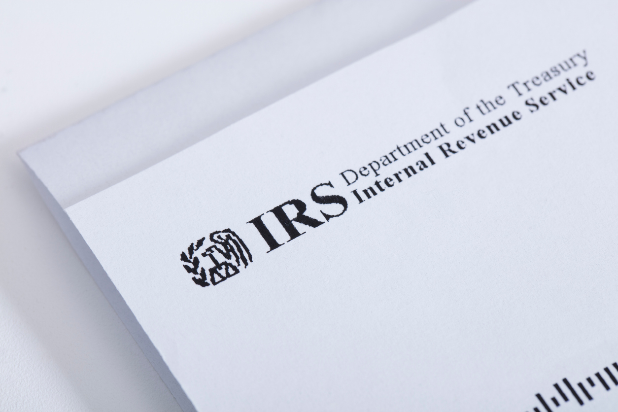 IRS Notice LT1058 - IRS Department of the Treasury