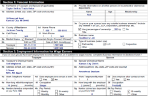 How to Fill Out Form 433-A Example